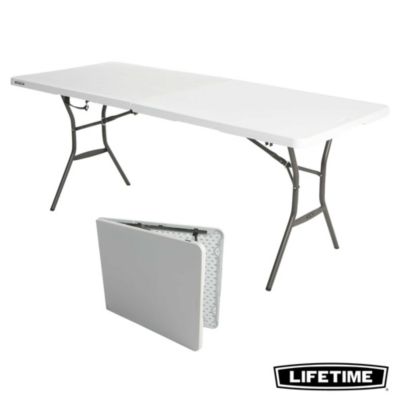 Table Rectangulaire Valise Pliante en deux (183 x 76 cm) LIFETIME 80471