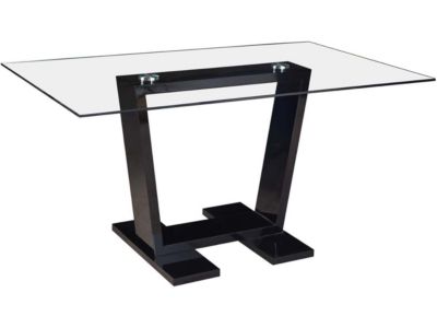 Table repas "Bina"  150 x 90 x 75 cm  Noir