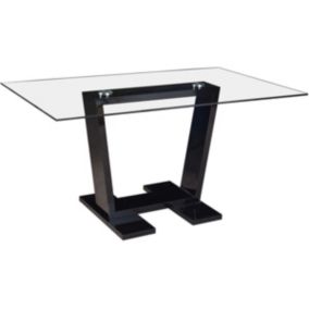 Table repas "Bina"  150 x 90 x 75 cm  Noir