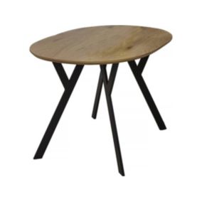 Table repas "Brooklyn" Chêne  Noir  140 x 80 x 75 cm