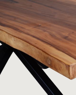 Table repas en suar massif L250 cm 12-14 pers. - Uniqka
