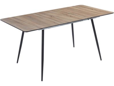 Table repas extensible "Ebele"  120160 x 80 x 76 cm  Chêne