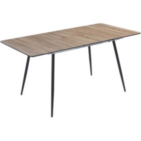 Table repas extensible "Ebele"  120160 x 80 x 76 cm  Chêne