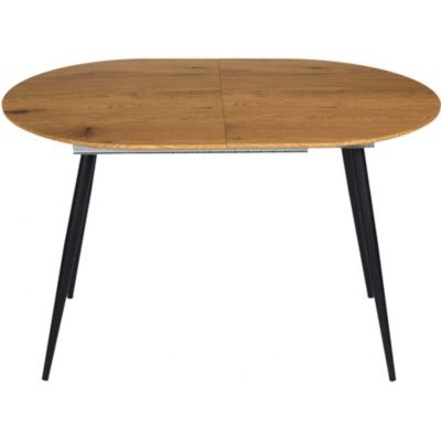 Table repas extensible en métal et bois 4 à 6 personnes