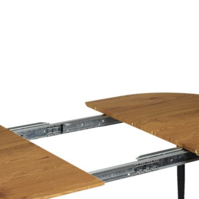 Table repas extensible en métal et bois 4 à 6 personnes