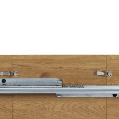 Table repas extensible en métal et bois 4 à 6 personnes