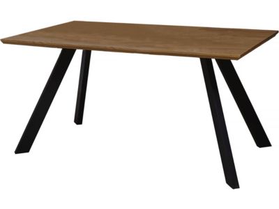 Table repas "Manhattan" Chêne  Noir  160 x 90 x 75,5 cm