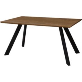 Table repas "Manhattan" Chêne  Noir  160 x 90 x 75,5 cm