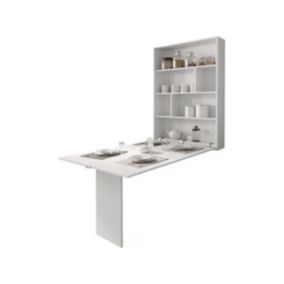 Table repas murale "Abi"  130 x 85 x 203 cm  Blanc