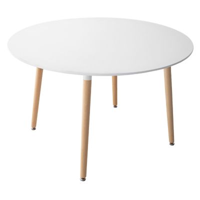 Table ronde 120cm blanche MARTHA - Happy Garden