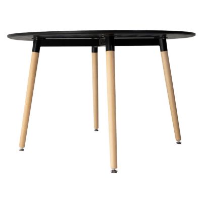 Table ronde 120cm noire MARTHA - HAPPY GARDEN