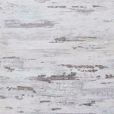 Table ronde 120cm - pied blanc, plateau chêne islande - Restootab