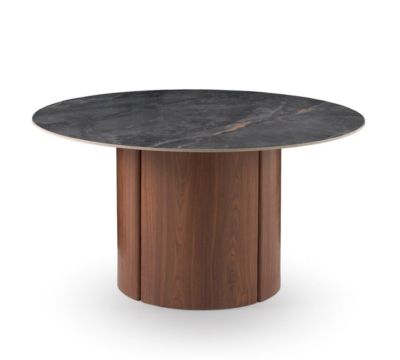 Table ronde 140 diam. avec plateau en céramique