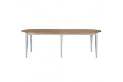 Table ronde 6 pieds fuseau D105 + 3 rallonges bois - VICTORIA