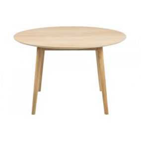 Table ronde en bois clair L120 - NOGANA