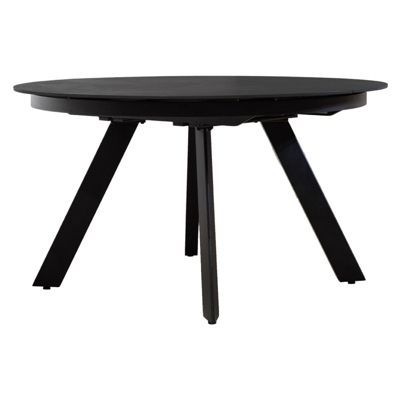 Table ronde extensible 140 à 190 cm céramique gris anthracite - RYUK