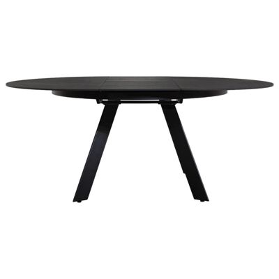 Table ronde extensible 140 à 190 cm céramique gris anthracite - RYUK