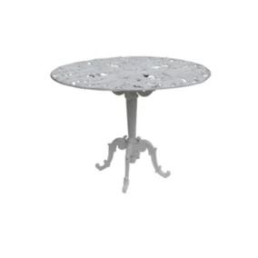 Table ronde fougère en aluminium Dommartin diamètre 1,20m