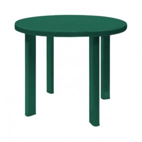 Table ronde Zentro en résine verte 89x72cm Thinia Home