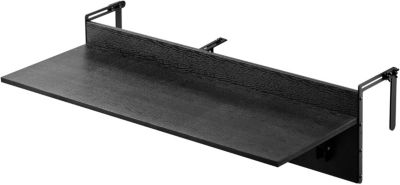 Table Suspendue Balcon, 1500 x 450 x 240 mm, Table de Bar Pliante pour Balustrades de Balcon d'Extérieur, avec Plateau