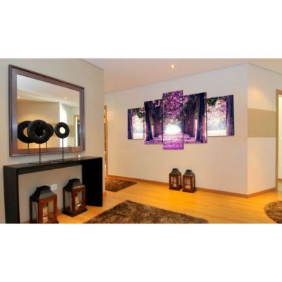 Tableau Avenue violette 100x50 cm