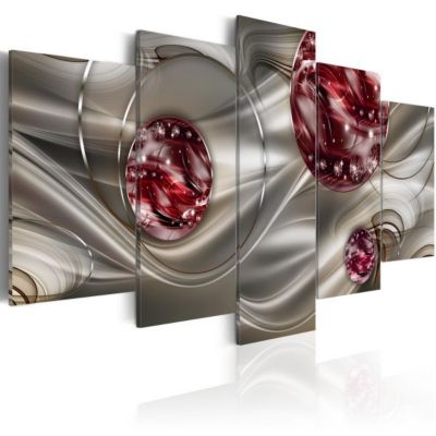Tableau Crimson Galaxy 100x50 cm