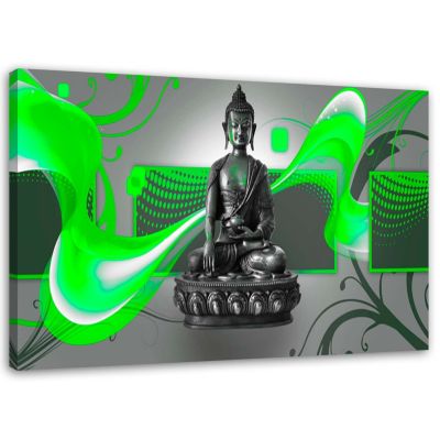 Tableau déco, Figure de Bouddha Abstrait 100x70 cm