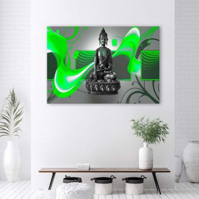 Tableau déco, Figure de Bouddha Abstrait 100x70 cm
