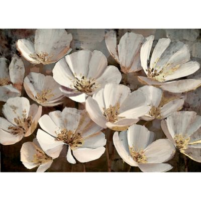 Tableau décoratif fleurs blanches 55 x 75 cm, Dada Art