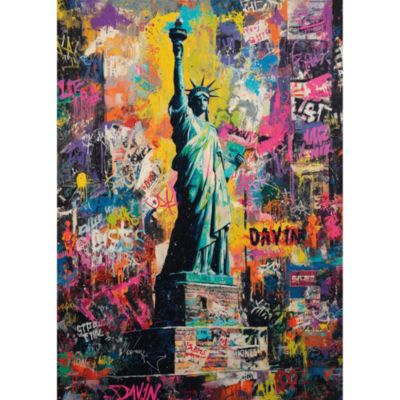 Tableau décoratif Statue de la Liberté pop art 55 x 75 cm, Dada Art