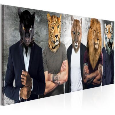 Tableau Different Faces 1 Pièce Narrow 120x40 cm