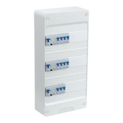 Tableau électrique pré-équipé 3 rangées, pour logement T3 - T4 Jacobsen