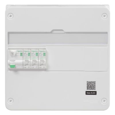 Tableau électrique pré-équipé et pré-câblé 1 rangée 13 modules Schneider Electric Resi9 XE