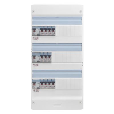 Tableau électrique pré-équipé et pré-câblé 3 rangées Legrand - 39 modules (14 inclus)