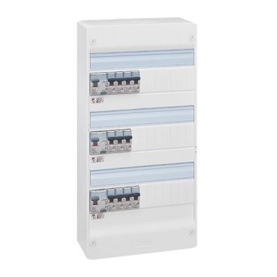 Tableau électrique pré-équipé et pré-câblé 3 rangées Legrand - 39 modules (14 inclus)