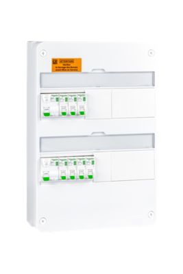 Tableau électrique pré-équipé et pré-câblé T1 au T3 - 2 rangées - 13 modules Schneider Electric Resi9 XE