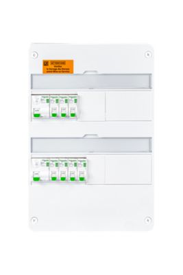 Tableau électrique pré-équipé et pré-câblé T1 au T3 - 2 rangées - 13 modules Schneider Electric Resi9 XE