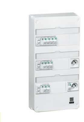 Ofiblock Compact monté et câblé avec 3 schukos et poinçon arrière dans