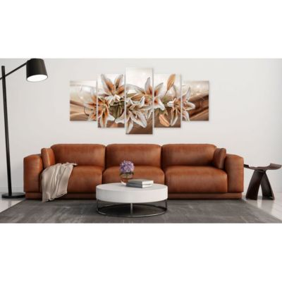 Tableau Fleurs Brown Graces 100x50 cm