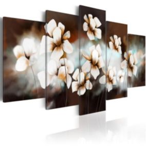 Tableau Fleurs Doux comme la soie : Taille - 200 x 100 cm