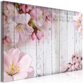 Tableau Fleurs Flowers on Boards (1 Part) Wide 120x80 cm