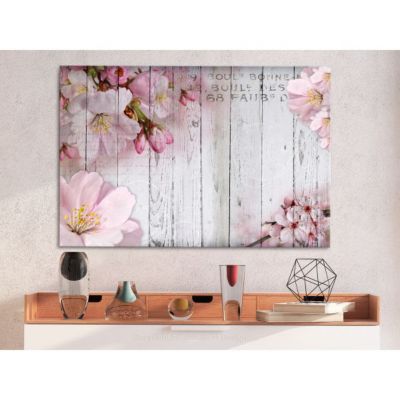 Tableau Fleurs Flowers on Boards (1 Part) Wide 90x60 cm