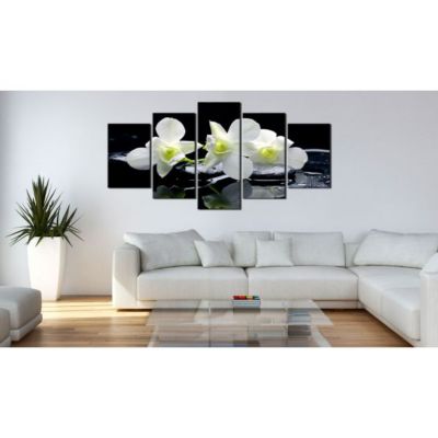 Tableau Fleurs Melancholic orchids 100x50 cm