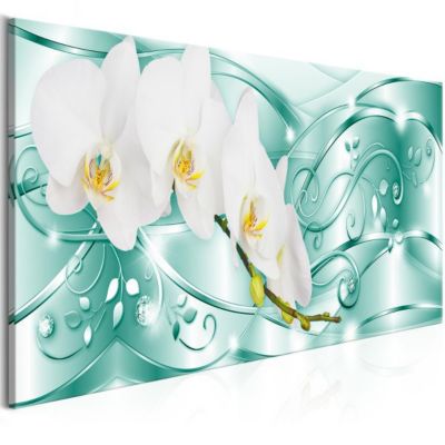Tableau Flowering (1 Part) Narrow Green 135x45 cm