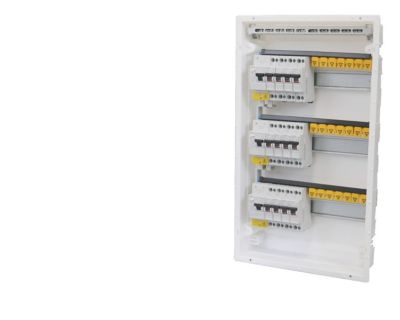 Tableau électrique pré équipé encastré 3 rangées à vis ABB