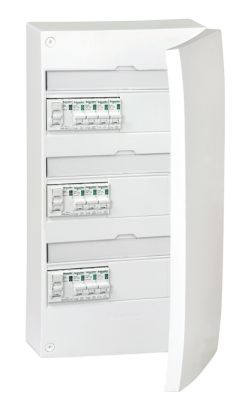 Tableau Electrique Pre Equipe Schneider Electric Avec Porte 3 Rangees Castorama