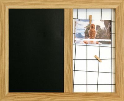 Ardoise Tableau Noir Today Etagère Murale Liste de Courses Pense-Bête Mémo  en Bois 1,8x27,1x40,6cm - L'Héritier du Temps
