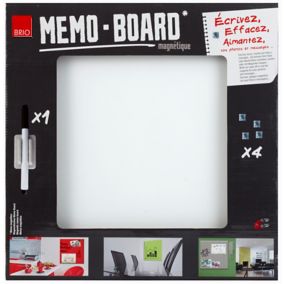 Tableau mémo board blanc 50 x 50 cm