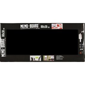 Tableau mémo board noir L.80 x l.30 cm