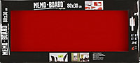 Tableau mémo board rouge L.80 x l.30 cm
